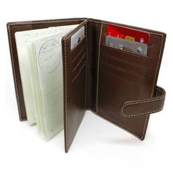 Numinous London Leather RFID Passport Protector Brown