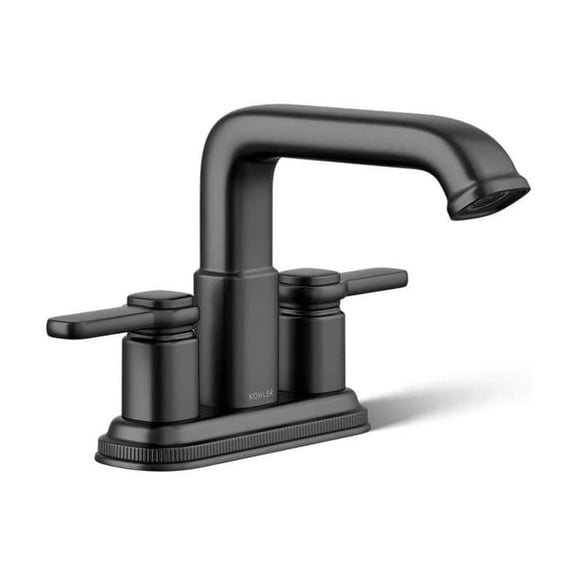 Numista 4 in. Centerset 2-Handle Bathroom Faucet in Matte Black