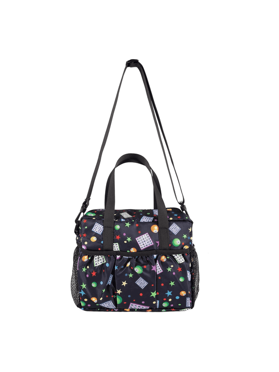 Bingo Bag with Pockets, Bingo Dauber Bag with Zipper for Bingo Accessories, Bingo Stuff Supplies for Adults Seniors Elderly