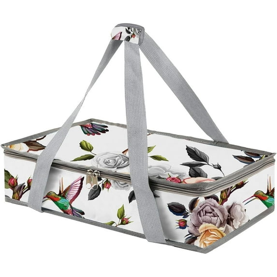 Numjaw Casserole Carrier for Hot or Cold Food,Insulated Casserole Travel Carry Bag,Pie Carrier,Casserole Dish with Lid and Carrying Case,Food Warmer Bag for Party/Picnic