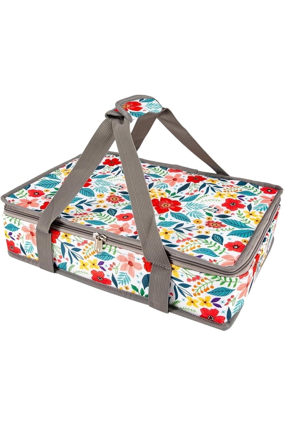 Casserole Carrier for Hot or Cold Food,Insulated Casserole Travel Carry Bag,Pie Carrier,Casserole Dish with Lid and Carrying Case,Food Warmer Bag for Party/Picnic