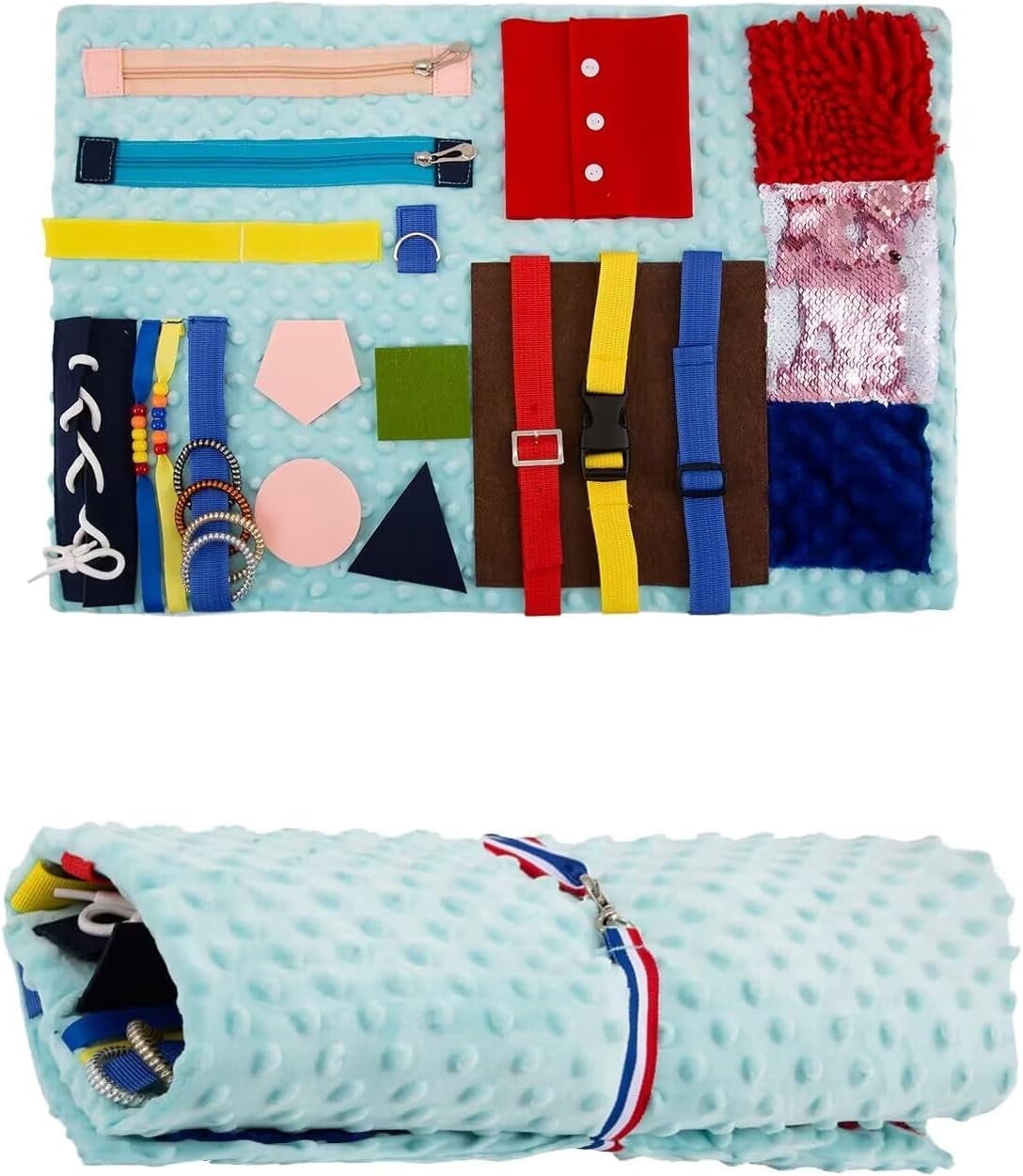 Numjaw Fidget Blanket for Adults with Dementia,Dementia Products for Elderly,Dementia Activities for Seniors,Alzheimers Activities,Fidget Toys