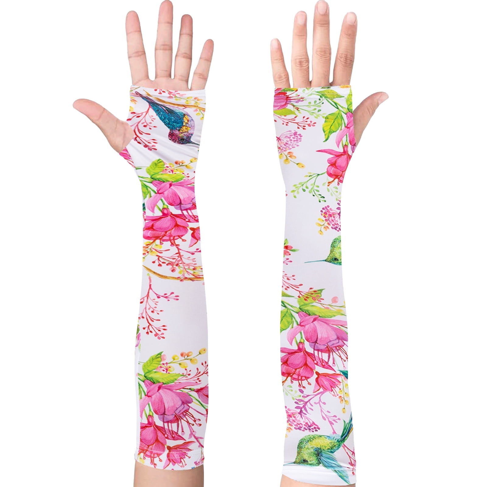Numjaw Gardening Sleeves for Women, Ice Silk Cooling Arm