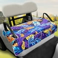 thumbnail image 1 of Numjaw Golf Cart Seat Covers, EZGO Seat Cover, Universal Golf Cart Seat Blanket, Waterproof Travel Sports Cart Seat Cushion Covers with 4 Pockets, 53" x 35", Leaves, 1 of 7