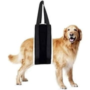 Numjaw Large Dog Sling, Dog Harness with Handle, 51" x 7" Dog Lift Harness for Rear Legs, Helps Dogs with Reduced Mobility, Paralysis Dogs Walk, 30-120 lbs, Black