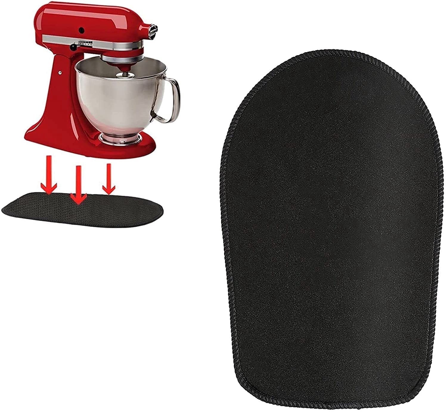 Numjaw Mixer Sliding Mat for Kitchen Aid Stand Mixer, Kitchen Appliance Slider Mats Compatible with 4.5-5 Qt Tilt-Head Stand Mixer