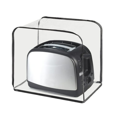 Numjaw Toaster Cover,Waterproof Toaster Cover 2 Slice Bread Maker Cover,Kitchen Small Appliance Covers,Clear Toaster Dust Cover for Most Standard 2 Slice Toasters,Microwave Oven Cover