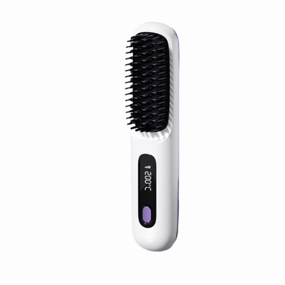 Numoya Go Brush Pro, 2026 New Numoya Gobrush Pro, Numoya Portable Straightener Brush,Gobrush Pro,Rechargeable Hair Straightener, Portable Straightener Brush for Travel