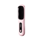 Numoya-Numoya Go Brush Pro, 2025 New Numoya Gobrush Pro, Numoya Portable Straightener Brush,Gobrush Pro,Rechargeable Hair Straightener, Portable Straightener Brush for Travel (Pink)