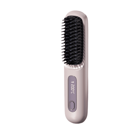 Numoya-Numoya Go Brush Pro, 2025 New Numoya Gobrush Pro, Numoya Portable Straightener Brush,Gobrush Pro,Rechargeable Hair Straightener, Portable Straightener Brush for Travel (Purple)