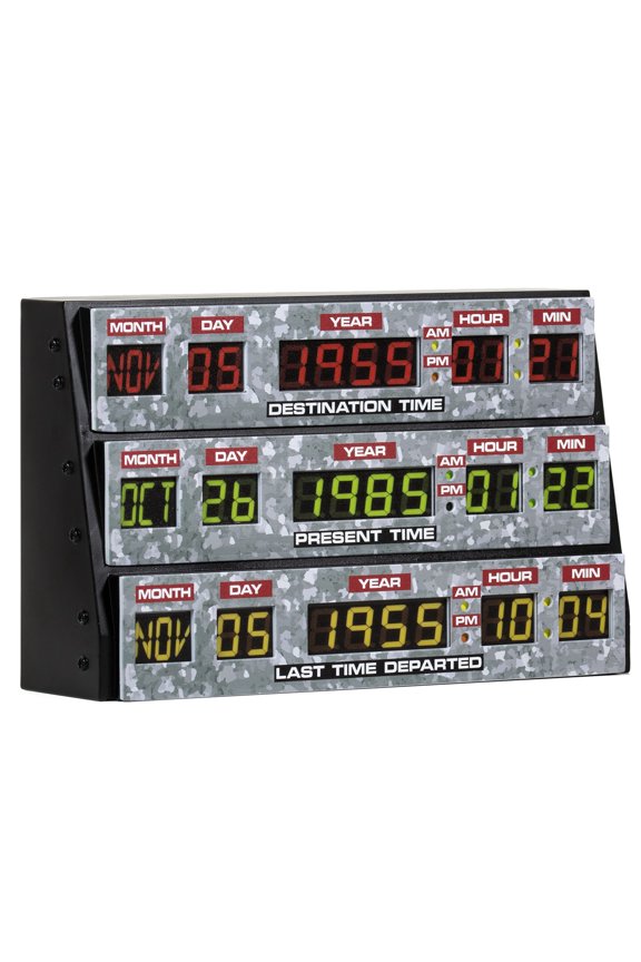 Back to The Future 3D Lamp Wall Light - Ambient Lighting Gaming Accessory for Bedroom, Home, Study, Office, Work - Official Back to The Future Merchandise