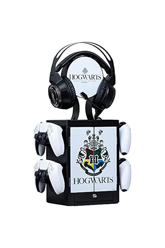 Official Harry Potter Gaming Locker, Controller Holder, Headset Stand for PS5, Xbox Series X S, Nintendo Switch - Official Harry Potter Merchandise
