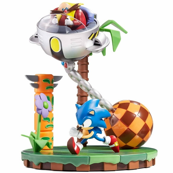Numskull Official SEGA Sonic & Dr Eggman 30th Anniversary Limited Edition Statue, 5056280431640