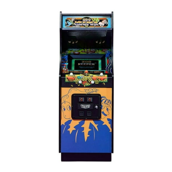 Numskull Official Taito Zoo Keeper Quarter Size Arcade Cabinet with 3W Speakers, Wooden Construction, and Rechargeable Battery