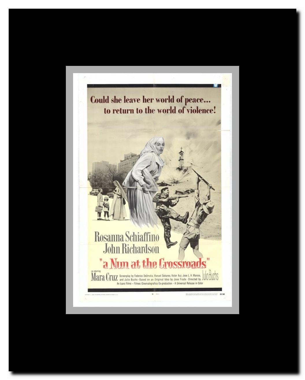 Nun at the Crossroads Framed Movie Poster