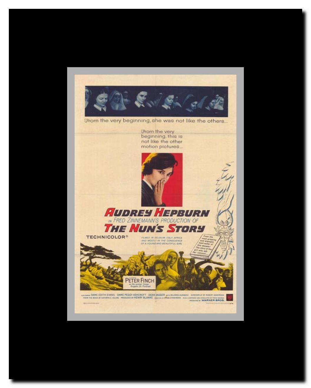 Nun's Story The Framed Movie Poster