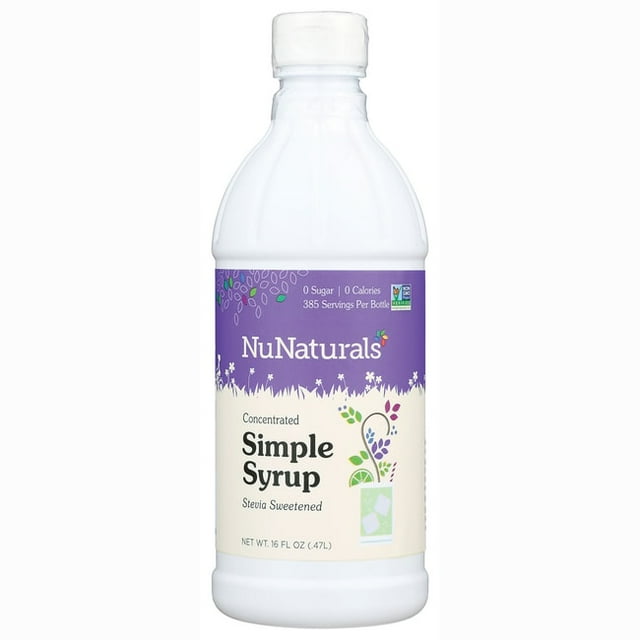 Nunaturals Nustevia Simple Syrup All Purpose Sweetener, 16 Oz