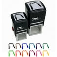thumbnail image 1 of Nunchuks Nunchaku Martial Arts Weapon Self-Inking Rubber Stamp Ink Stamper - Purple Ink - Small 1 Inch, 1 of 7