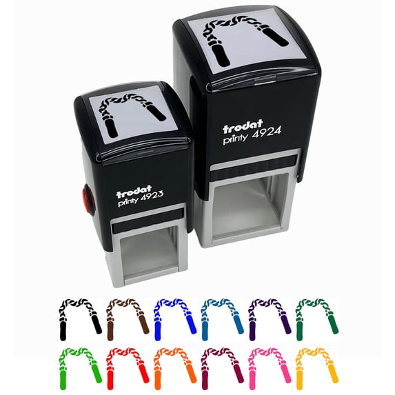 Nunchuks Nunchaku Martial Arts Weapon Self-Inking Rubber Stamp Ink Stamper - Purple Ink - Small 1 Inch