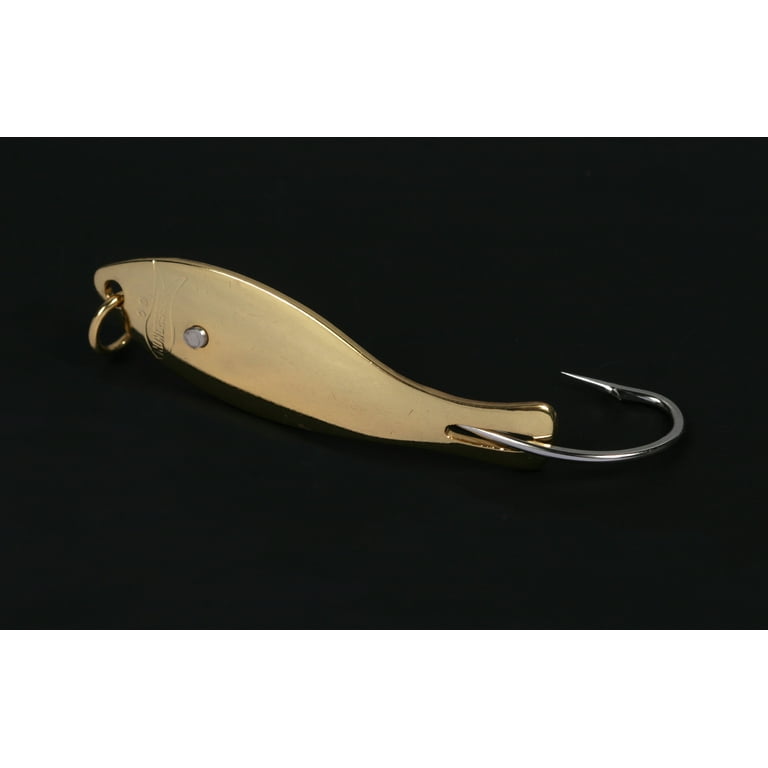 Nungesser 1 1/2 Saltwater Shad Spoon Fishing Lure, Gold, Size 1