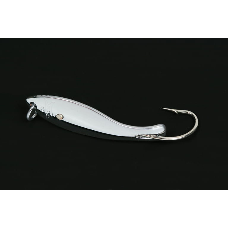 Nungesser Saltwater Shad Spoon Fishing Lure, Silver, 1 1/2, 1/16 Ounce