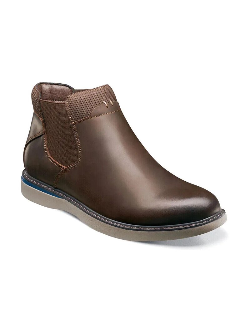 Nunn Bush Bayridge Plain Toe Chelsea Boot Brown CH Leather  display picture 2