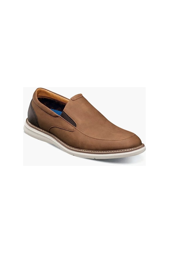 Nunn Bush Chase Casual Moc Toe Slip-On Walking Shoes Cognac Multi 85106-229 13 m