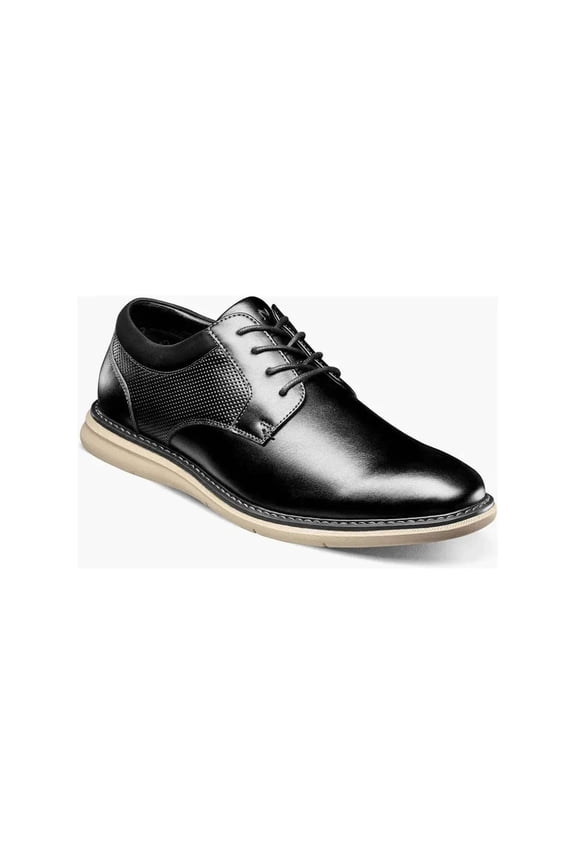 Nunn Bush® Chase Men's Plain Toe Oxford Shoes Color: Black Multi Size: 8