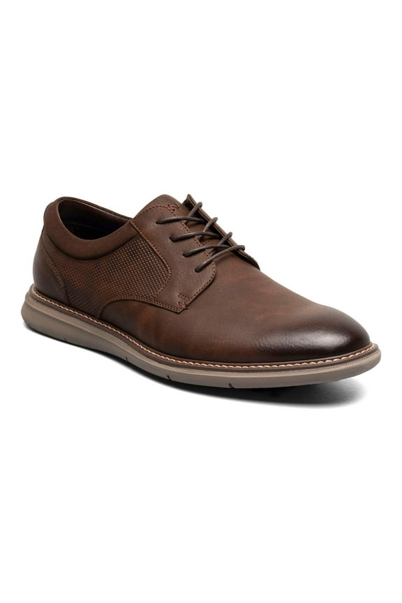® Chase Men's Plain Toe Oxford Shoes Color: Brown Size: 11.5