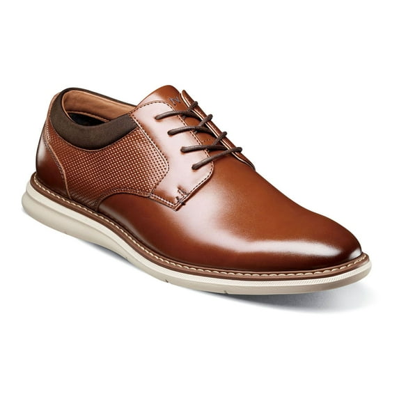 Nunn Bush® Chase Men's Plain Toe Oxford Shoes Color: Cognac Multi Size: 8.5