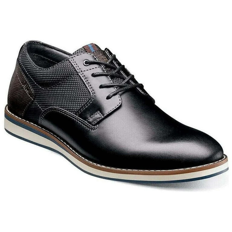 Men s Nunn Bush Circuit Plain Toe Oxford Walking Shoes Black Multi 84889 009 Walmart