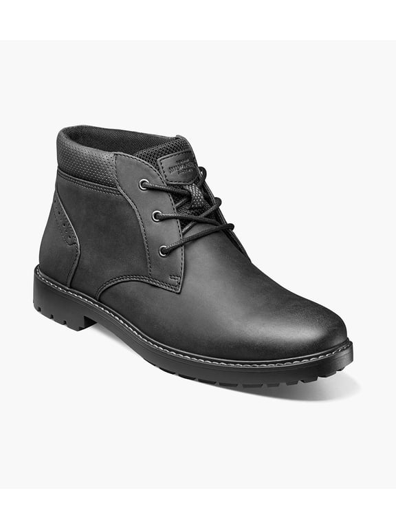 Delton Men's Plain Toe Chukka Boot, Black, 13
