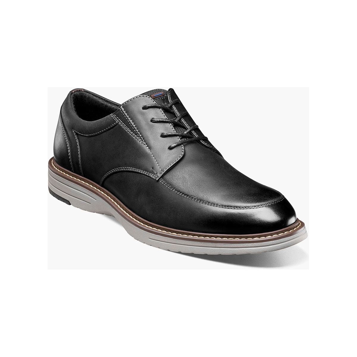 Nunn Bush Men's Griff Moc Toe Oxford - Dress Casual Shoes With Dual Comfort Footbed