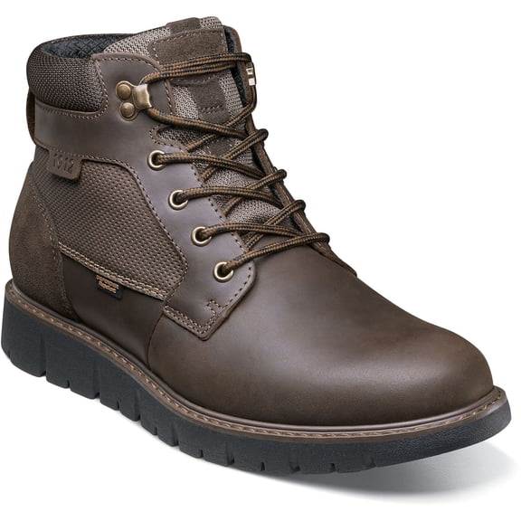 Nunn Bush® Karnak Men's Leather Ankle Boots Color: Brown Crazy Horse Size: 9