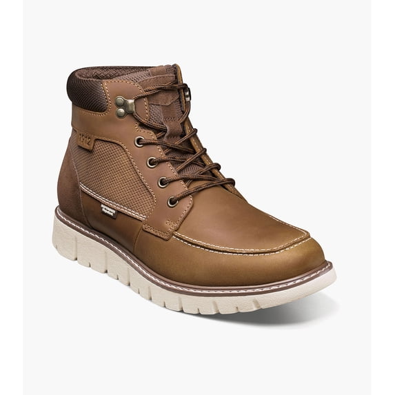 Nunn Bush Men's Karnak Moc Toe Boot, Tan Crazy Horse, 10.5