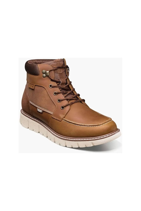 Nunn Bush® Karnak Men's Moc Toe Lace Up Hiking Boots Color: Tan Size: 11