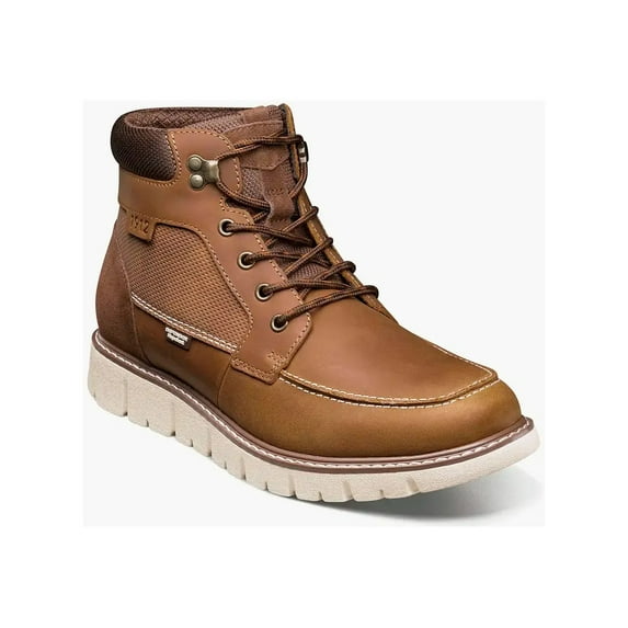 Nunn Bush® Karnak Men's Moc Toe Lace Up Hiking Boots Color: Tan Size: 9