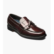 Nunn Bush Keaton Mens Moc Toe Tassel Slip On, Burgundy Multi, 10