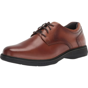 Nunn Bush Kore Pro Men's Leather Oxford Shoes Color: Cognac Size: 10 WIDE