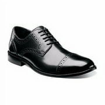 Nunn Bush Men Shoes Norcross Black Leather Lightweight Cap Toe Formal 84526-001