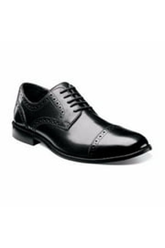 Men Shoes Norcross Black Leather Lightweight Cap Toe Formal 84526-001