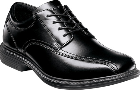 Nunn Bush Men's Bartole Street Bicycle Toe Oxford Lace Up with Kore Slip Resistant Comfort Technology 7.5 Black - image 1 of 7