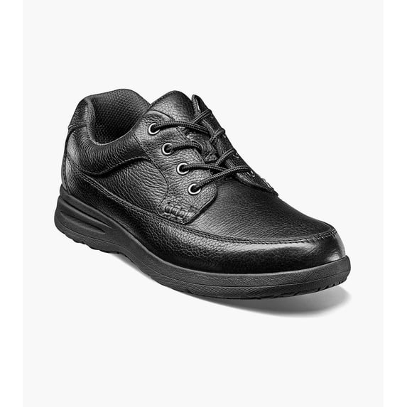 Nunn Bush Cam Men's Moc Toe Oxford, Black Tumbled, 10WW
