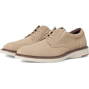 Nunn Bush Men's Griff Plain Toe Oxford Lightweight and Comfortable for All Occasions Suede Leather Lace Up, Stone