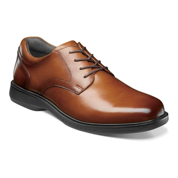 Nunn Bush Kore Pro Men's Leather Oxford Shoes Color: Cognac Size: 10.5