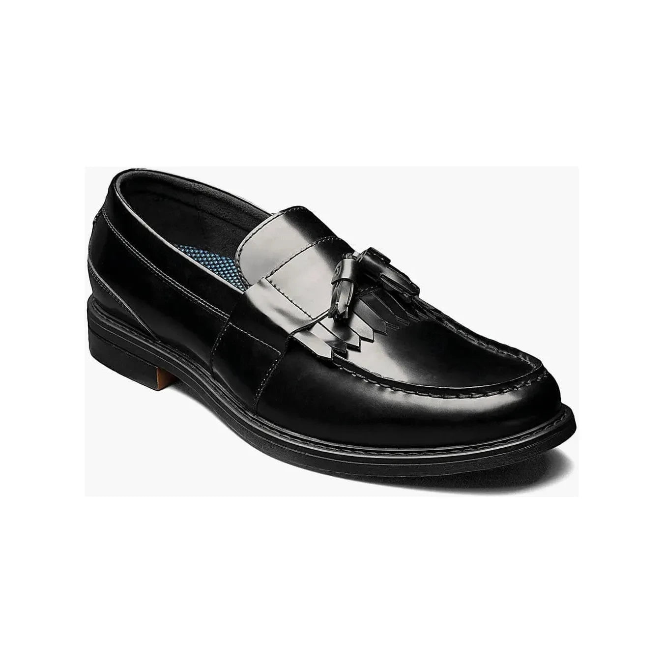 Nunn Bush Keaton Moc Toe Tassel Slip On Shoes Black Multi