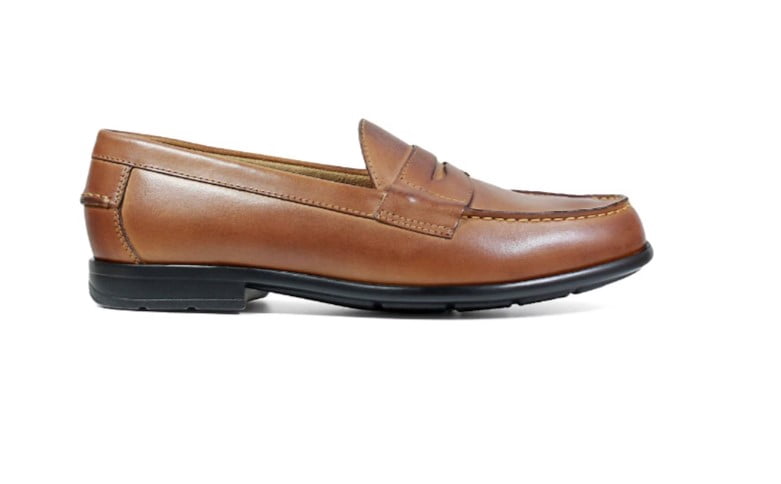Nunn Bush Men\'s Tan Penny Loafers Nunn Bush Luca Leather Moc Toe Penny Loafers, Cognac - Tan  main image 3