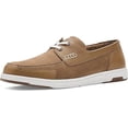 thumbnail image 1 of Nunn Bush Men's Luca Moccasin Toe Boat Oxford Lightweight Comfortable Nautical Lace-Up Shoe, Tan, 8 m, 1 of 7