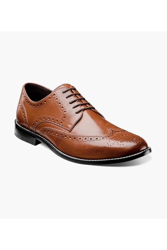 Nunn Bush Nelson Men'sĀ Wingtip Oxford, Cognac, 11W