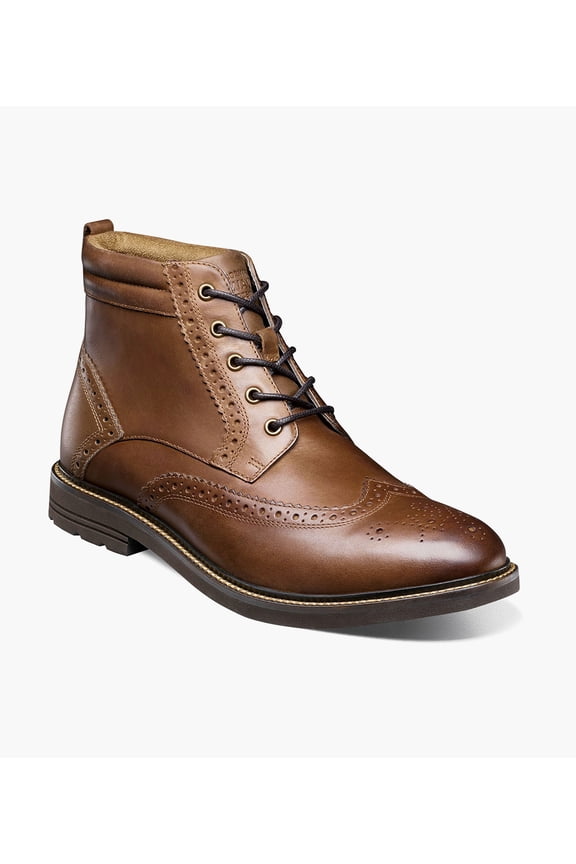 Odell II Men's Wingtip Boot, Tan Crazy Horse, 9.5